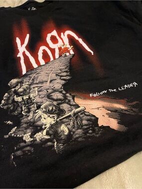 Korn Follow the Leader Graphic Tee - Black with Red Accents